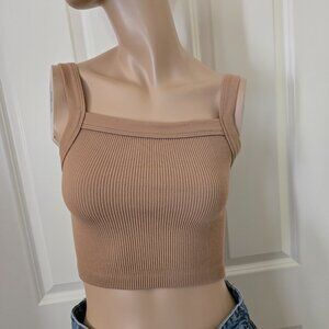 Cotton On Ribbed Cropped Tank Top SZ XS/S